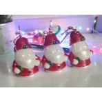 Candles Flame Noel Baba Yılbaşı Mumu 3lü - 3 Adet