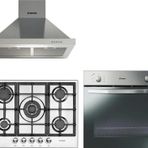 Candy / Fcs100X/E fırın + Hch6Mxtk davlumbaz + Eminçelik 2250x 1Wok Ocak Ankastre Gömme Ankastre