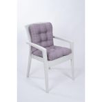 Candy Lila Pofidik Arkalıklı Sandalye Minderi Özel Dikişli Bağcıklı 43x88 Cm - 44 x 94 cm