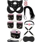 Candy Women Fantazi Set Detaylı Kelepçe ve Tasmalı 8 Parça - 4001