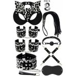 Candy Women Fantazi Set Detaylı Kelepçe ve Tasmalı 8 Parça - 4002