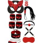 Candy Women Fantazi Set Detaylı Kelepçe ve Tasmalı 8 Parça - 4003