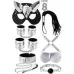 Candy Women Fantazi Set Detaylı Kelepçe ve Tasmalı 8 Parça - 4038