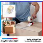 CandyShine 36MM Birinci Sınıf Net 100 Metre Akrilik Koli Bandı