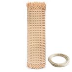 Cane Webbing, Doğal Rattan Dokuma Rulo 32"x118" Mobilya Sandalye Dolabı Tavan için Kamış Mesh Kumaş - Caning Projeleri için Çevre Dostu Dokuma Malzeme