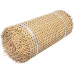 Cane Webbing, Rattan Cane Webbing, Caning Mesh Rattan,Açık Mesh Cane Net Hasır Kamışı Dokuma Levha, Mobilya Sandalye Dolabı Kapısı için Sopa Malzemesi Rattan Kumaş (Altıgen, 16" Wx 3ft L)