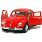 Canem Can-Em Oyuncak Volkswagen Kırmızı Metal Mini Vosvos Çek Bırak Oyuncak Araba Renkli Eğlenceli