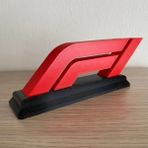 Canerege Formula 1 F1 Dekoratif Logo Süs Dekorasyon - Standart - Siyah - Kırmızı