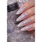 CANERLER Lazer Halografik Glitter Renk Değiştiren Gümüş Toz Sim 75 Gr /Makyaj NailArt Epoksi Mum Boya Dekor