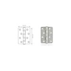 Canex Paslanmaz 10cm Oval Bilyalı Menteşe 1.7mm - Mobilya Hırdavatı