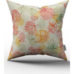 Cango Home CGH110 - 43 x 43 cm - Renkli Kırlent Yastık Kılıfı