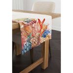 Cango Home CGH1250-RN Krem Marin Desenli 40x140 cm Dijital Baskılı Runner