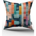 Cango Home CGH158 - 43 x 43 cm - Renkli Kırlent Yastık Kılıfı