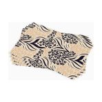 Cango Home Kahverengi Siyah Leopar Desenli Dijital Baskı Amerikan Servisi 4lü Set Cgh347-As - 30 x 45 cm