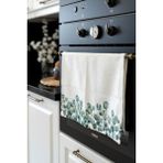 Cango Home Yeşil Krem Okaliptus Desenli Dijital Baskılı Fırın Örtüsü CGH1102-F - 40 x 60 cm