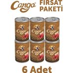 Cango Sığır Etli Yetişkin 6x415 gr Yaş Köpek Mama