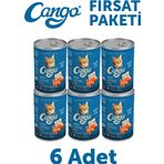 Cango Somonlu Yetişkin 6x415 gr Yaş Kedi Mama