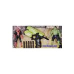Cangoo Spiderman Ve Hulk Nerf Silah 3lü Set Oyuncak Spiderman Ve Hulk Figür Oyuncaklar