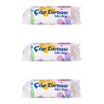 Canhome 40 Adetlik 3 Rulo Beyaz Mini Küçük Boy 40x50 cm 30 lt Çöp Poşeti