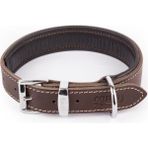 Canini Collar Hakiki Klasik Deri Köpek Tasması, Yumuşak Deri Iç Kısım, Ultra Dayanıklı ve Konforlu Deri Tasma - Renk ve Boy Seçenekleri - Kahverengi