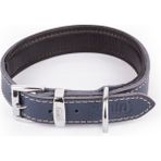Canini Collar Hakiki Klasik Deri Köpek Tasması, Yumuşak Deri Iç Kısım, Ultra Dayanıklı ve Konforlu Deri Tasma - Renk ve Boy Seçenekleri - Lacivert