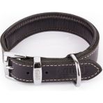 Canini Collar Hakiki Klasik Deri Köpek Tasması, Yumuşak Deri Iç Kısım, Ultra Dayanıklı ve Konforlu Deri Tasma - Renk ve Boy Seçenekleri - Siyah - XL
