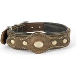 Canini Collar Hakiki Yağlı Deri Airtag Uyumlu Köpek Tasması – Dayanıklı, Konforlu ve Şık Tasarım, Airtag Bölmeli Gerçek Deriden Köpekler Için Tasma - Kahverengi