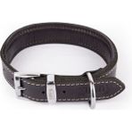Canini Collar Hakiki Yağlı Deri Köpek Tasması, Ultra Dayanıklı & Yumuşak Doku, Siyah, Medium