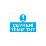 Canis Etiket Çevreni Temiz Tut Sticker-Folyo - 50 x 70 cm