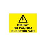 Canis Etiket Dikkat Bu Panoda Elektrik Var Sticker-Folyo - 50 x 70 cm