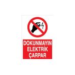 Canis Etiket Dokunmayın Elektrik Çarpar Sticker - Folyo - 50 x 70 cm