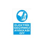 Canis Etiket Elektrik Geçirmez Ayakkabı Giy Pvc-Leksan - 25 x 35 cm