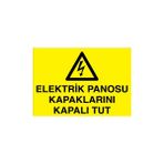 Canis Etiket Elektrik Panosu Kapaklarını Kapalı Tut Pvc-Leksan - 50 x 70 cm