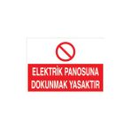 Canis Etiket Elektrik Panosuna Dokunmak Yasaktır Sticker-Folyo - 50 x 70 cm