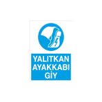 Canis Etiket Yalıtkan Ayakkabı Giy Alüminyum - 35 x 50 cm