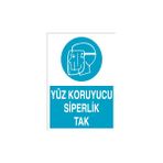 Canis Etiket Yüz Koruyucu Siperlik Tak Alüminyum - 25 x 35 cm