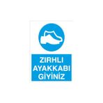 Canis Etiket Zırhlı Ayakkabı Giyiniz Alüminyum - 35 x 50 cm