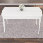 Canisa Concept Ahu 80x132 cm Açılabilir Beyaz Yemek Masası