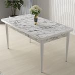 Canisa Concept Arp Serisi 70x110 cm Sabit Beyaz Mutfak Masası