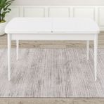 Canisa Concept Kar 80x132 CM Açılabilir Beyaz Yemek Masası