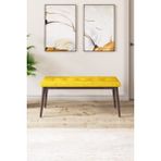 Canisa Concept Pera Serisi 40 cm Hardal Gürgen Tam İskelet Kumaş Bench