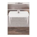 Canisa Nex Serisi Açılabilir 80x132 MDF Beyaz Mutfak Masası
