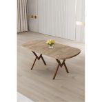 Canisa Radon Serisi Mdf 90X168 Sabit Atlantik Çam Mutfak Masası
