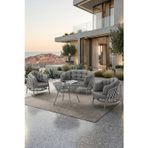 Canisa Tulipa Serisi 1.Sınıf 3+1+1 +2 Puf Cappucino Rattan, Cappucino Minder Bahçe Balkon Oturma Koltuk Takımı