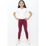 Canix Kids Kız Çocuk Likralı Kadife Tayt - 2 Yaş - Bordo