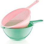 Çankaya Plastik Çiftli Süzgeç (Renkli)