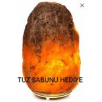 ÇANKIRI KAYA TUZU TUZLAMBASI 3-4 Kg Kaya Tuzu Doğal Elde Çekiçlenmiş Çankırı Tuz Lambası