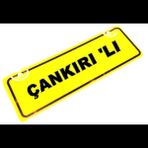 ÇANKIRI 'LI Yazılı Sarı Dekor Plaka Sök Tak Pratik yeni nesil