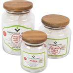 Çankırı Tuz Lamba Tamamı Parça Kaya Tuzu Net 1750 gr 3'lü Karma Set - 1,5 kg