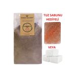 Çankırı Tuz Lamba Tuz Mağarasından Doğal Kaya Tuzu Cilt Kili 250 Gr- Tuz Sabunu İle